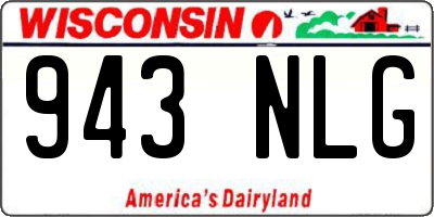 WI license plate 943NLG