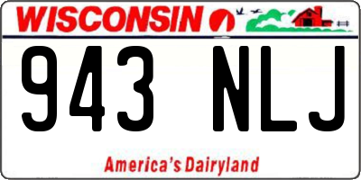 WI license plate 943NLJ