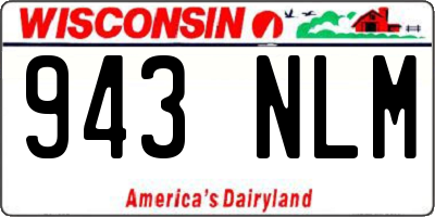 WI license plate 943NLM