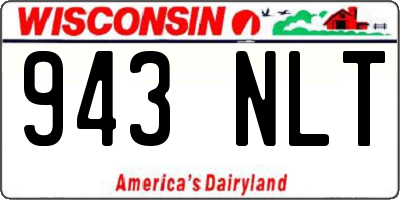 WI license plate 943NLT