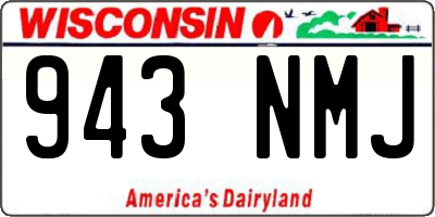 WI license plate 943NMJ