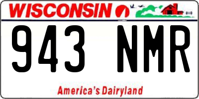 WI license plate 943NMR