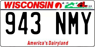 WI license plate 943NMY