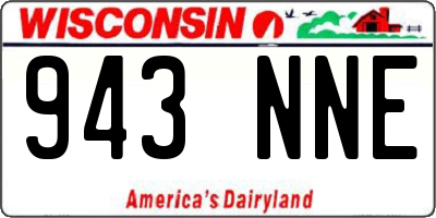 WI license plate 943NNE