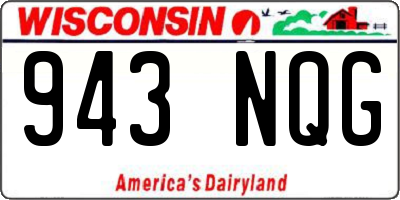 WI license plate 943NQG