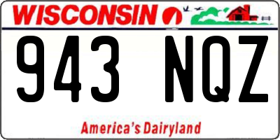 WI license plate 943NQZ