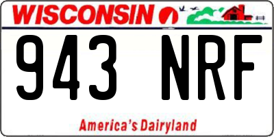 WI license plate 943NRF