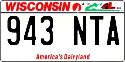 WI license plate 943NTA