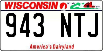 WI license plate 943NTJ