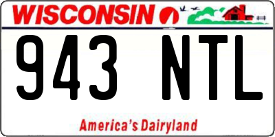 WI license plate 943NTL