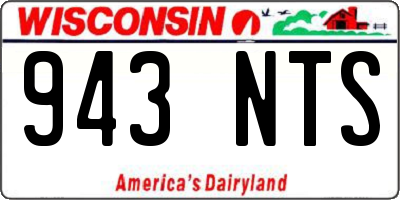WI license plate 943NTS