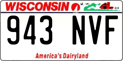 WI license plate 943NVF