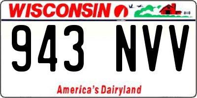 WI license plate 943NVV