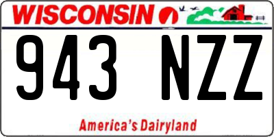 WI license plate 943NZZ