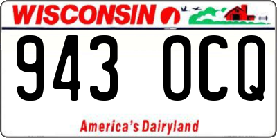 WI license plate 943OCQ