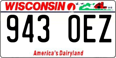 WI license plate 943OEZ