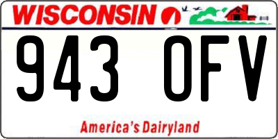 WI license plate 943OFV