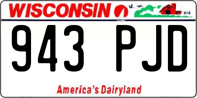 WI license plate 943PJD