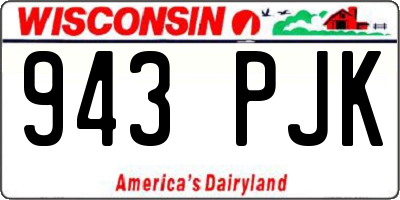 WI license plate 943PJK