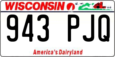 WI license plate 943PJQ