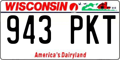 WI license plate 943PKT
