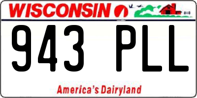 WI license plate 943PLL