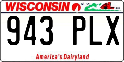 WI license plate 943PLX