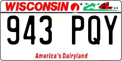 WI license plate 943PQY