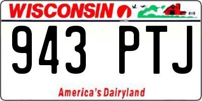 WI license plate 943PTJ