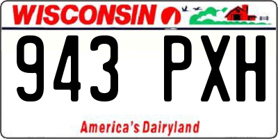 WI license plate 943PXH
