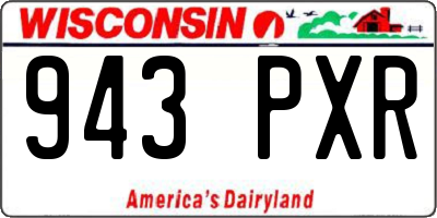 WI license plate 943PXR