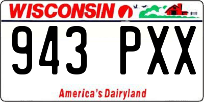 WI license plate 943PXX