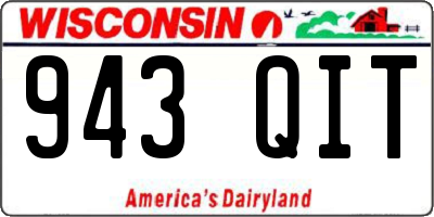 WI license plate 943QIT