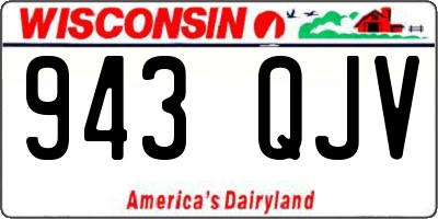 WI license plate 943QJV