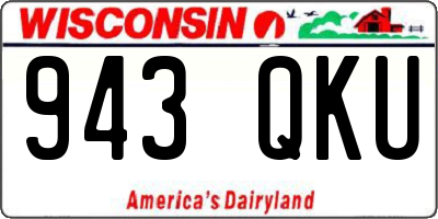 WI license plate 943QKU