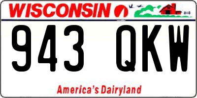 WI license plate 943QKW