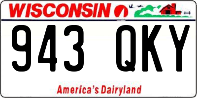 WI license plate 943QKY