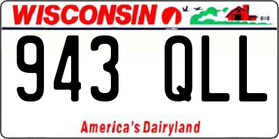WI license plate 943QLL