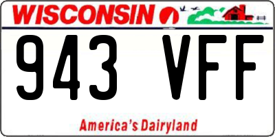 WI license plate 943VFF