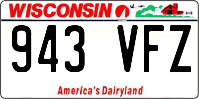 WI license plate 943VFZ