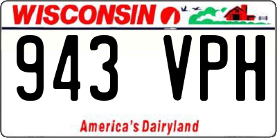 WI license plate 943VPH
