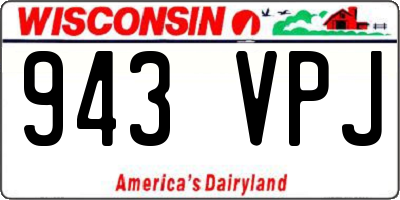 WI license plate 943VPJ