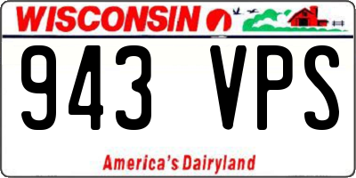 WI license plate 943VPS