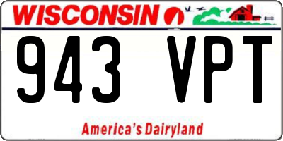 WI license plate 943VPT