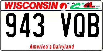 WI license plate 943VQB