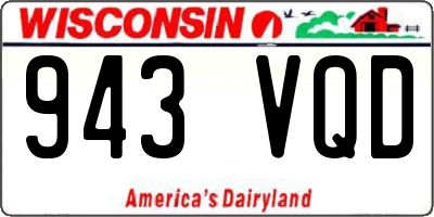 WI license plate 943VQD