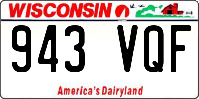 WI license plate 943VQF