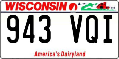 WI license plate 943VQI