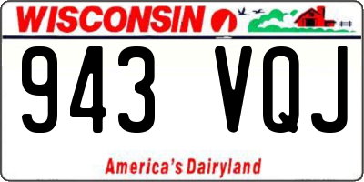 WI license plate 943VQJ