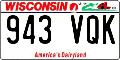 WI license plate 943VQK